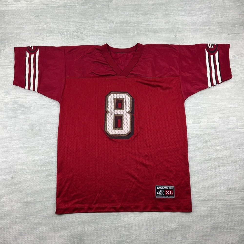 Logo Athletic San Francisco 49er's Steve Young Jersey Size XL Red NFL Football 8